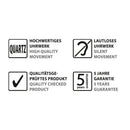 Sigel SI-WU122 Wandklok Artetempus Mezo White Met Quartz Uurwerk