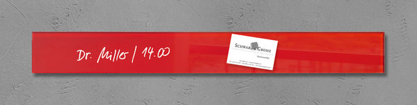 Sigel SI-GL139 Glasmagneetbord Artverum 65x550x15mm Rood