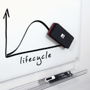 Sigel SI-GL188 Bordwisser Magnetisch Zwart 13x6cm Voor Glas-magneetborden