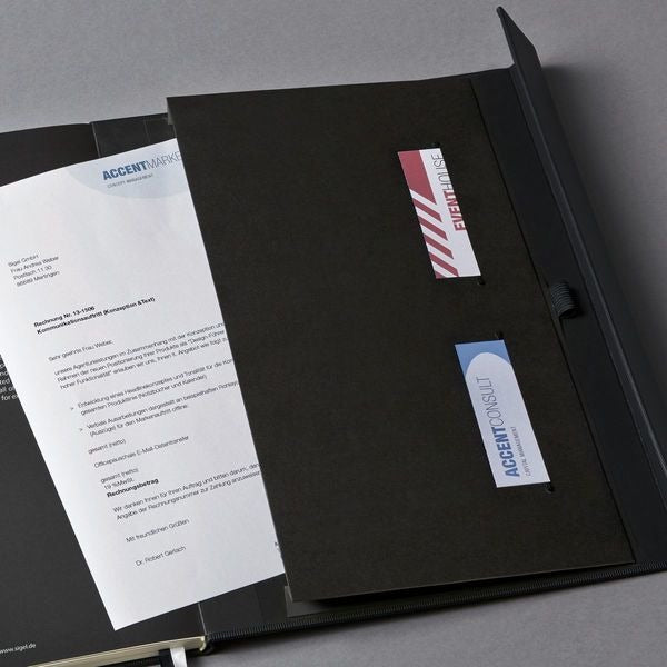 Sigel SI-CO142 Notitieboek Conceptum Pure Hardcover Met Magneetsluiting A4+ Zwart