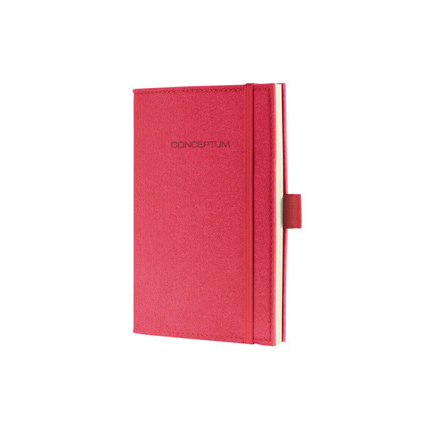 Sigel SI-CO582 Notitieboek Conceptum Look Felt A6 Blanco Softcover Rood