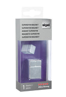 Sigel SI-GL197 Magneet Voor Glasbord 20x20x30mm Zilver, Extra Sterk 1 Stuk