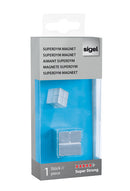 Sigel SI-GL196 Magneet Voor Glasbord 20x20x20mm Zilver Extra Sterk 1 Stuk