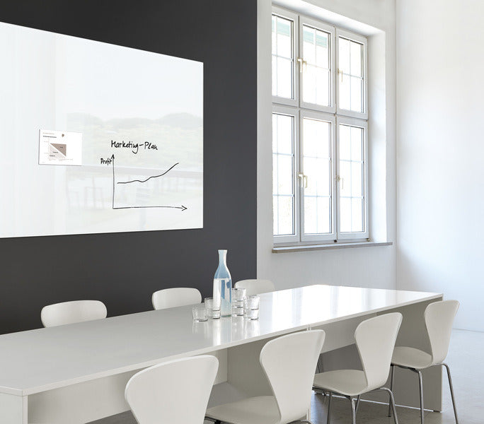 Sigel SI-GL220 Glasmagneetbord XL Artverum 1500x1000x18mm Wit