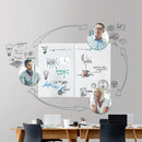 Sigel SI-GL220 Glasmagneetbord XL Artverum 1500x1000x18mm Wit