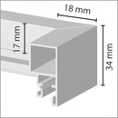Sigel SI-GA302 Wissellijst Gallery 40x50cm Aluminium Zilverkleurig