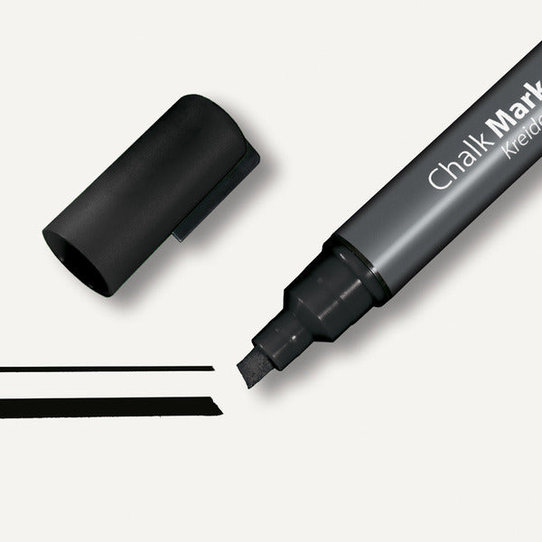 Sigel SI-GL180 Krijtmarker Beitelpunt 1-5mm Zwart
