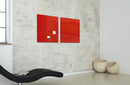 Sigel SI-GL114 Glasmagneetbord Artverum 480x480x15mm Rood
