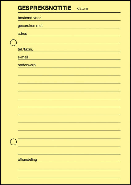 Sigel Expres Gespreksnotitieblok A6 5 Stuks