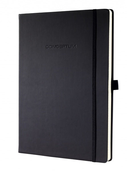 Sigel SI-CO112 Notitieboek Conceptum Pure Hardcover A4 Zwart Gelinieerd