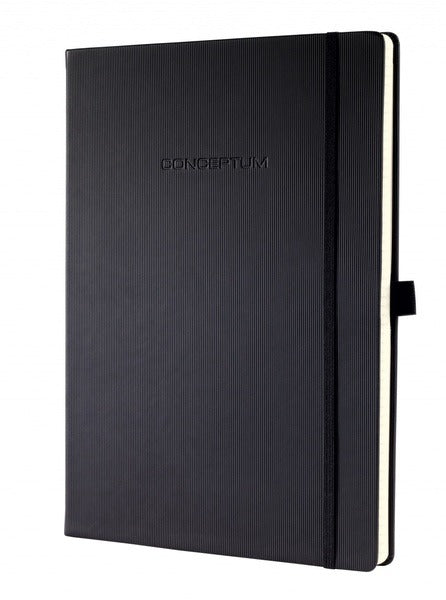 Sigel SI-CO110 Notitieboek Conceptum Pure Hardcover A4 Zwart Blanco