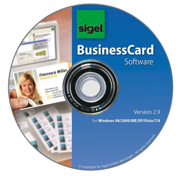 Sigel SI-SW670 Software BusinessCard Voor Visitekaartjes Meertalig