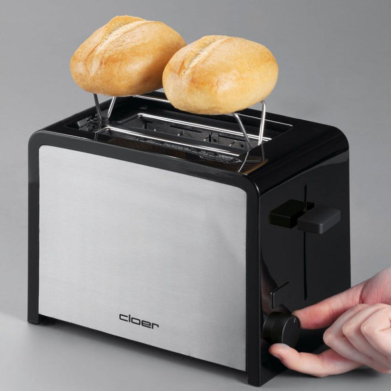 Cloer 3210 Broodrooster RVS/Zwart