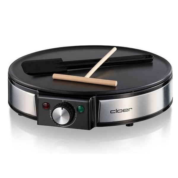 Cloer 6630 Cr&ecirc;pes Maker Zwart/RVS