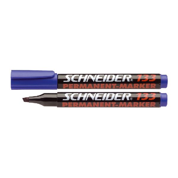 Marker permanent 133 beitel blauw 10st.
