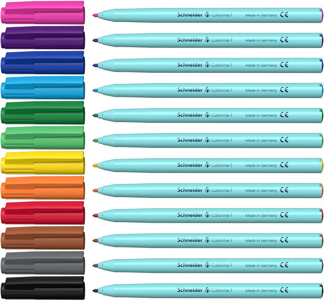 Schneider S-193091 Viltstift Colorina B Set à 12stuks