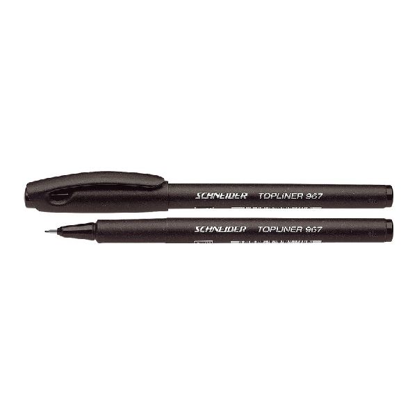 Schneider fijnschrijver 967 0.4mm zwart 10st