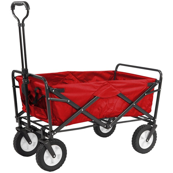 Meister Bolderwagen met Opbergtas 89x48x76-101,5 cm Rood/Zwart