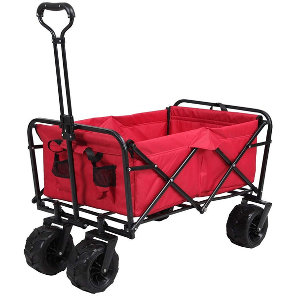 Meister 6816930 Bolderwagen met Opbergtas 74x17x50 cm Rood/Zwart