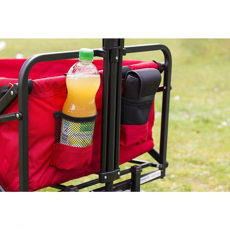 Meister 6816930 Bolderwagen met Opbergtas 74x17x50 cm Rood/Zwart