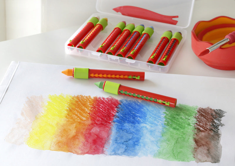 Faber Castell FC-120014 Aquarel Krijt Wateroplosbaar 10stuks