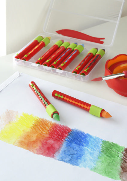 Faber Castell FC-120014 Aquarel Krijt Wateroplosbaar 10stuks