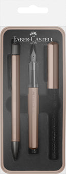 Faber Castell FC-140589 Balpen En Vulpen M Faber-Castell Hexo Brons In Giftbox