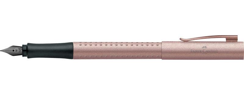 Faber Castell FC-140967 Vulpen Grip Ros&eacute;-koper Penpunt M voor Links- En Rechtshandigen