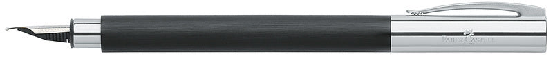 Faber Castell FC-148141 Vulpen Ambition Zwart Geborsteld Edelhars F