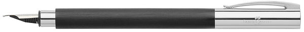 Faber Castell FC-148143 Vulpen Ambition Zwart Geborsteld Edelhars B