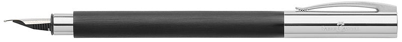 Faber Castell FC-148143 Vulpen Ambition Zwart Geborsteld Edelhars B