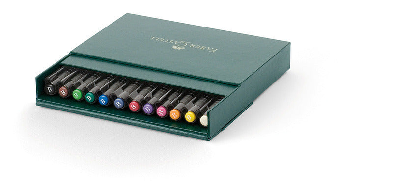 Faber Castell FC-167146 Tekenstift Pitt Artist Pen Brush 12-delig Studiobox