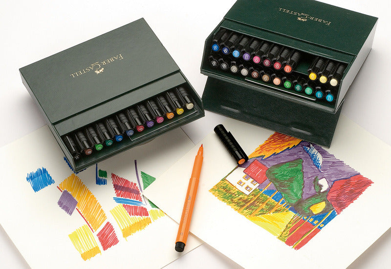 Faber Castell FC-167146 Tekenstift Pitt Artist Pen Brush 12-delig Studiobox