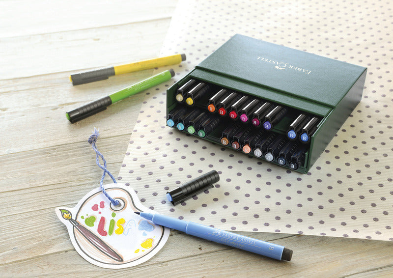 Faber Castell FC-167147 Tekenstift Pitt Artist Pen Brush 24-delig Studiobox