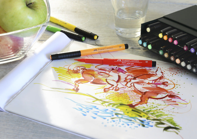 Faber Castell FC-167147 Tekenstift Pitt Artist Pen Brush 24-delig Studiobox