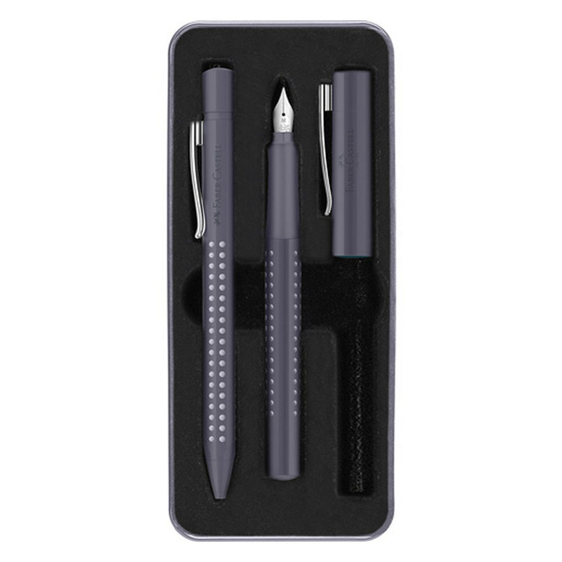 Faber Castell FC-201529 Giftbox Dapple Gray Grip 2010 Harmony Balpen en Vulpen
