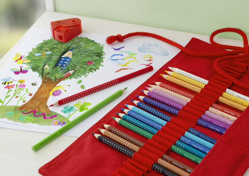 Faber Castell FC-201541 Roletui Grip Kleurpotloden 19 Stuks