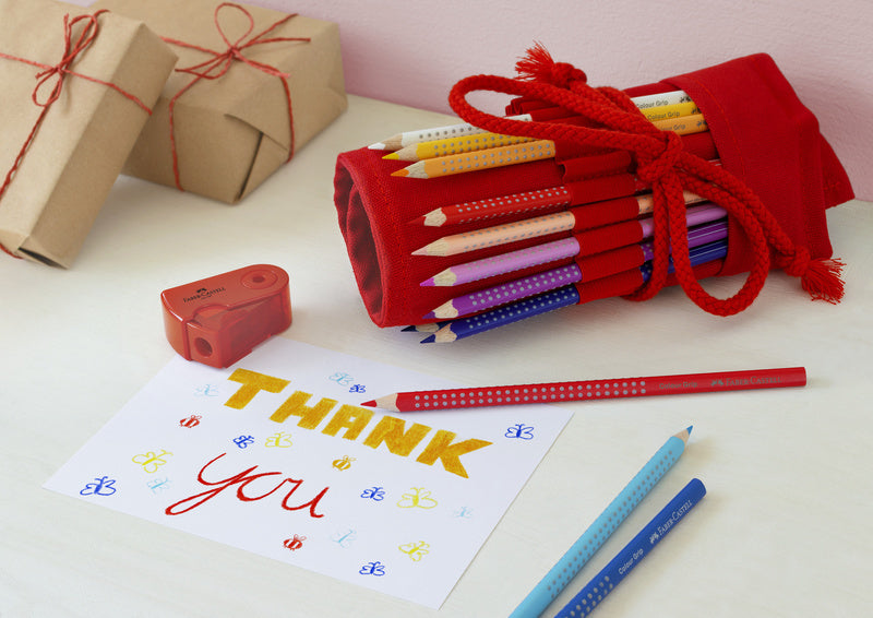 Faber Castell FC-201541 Roletui Grip Kleurpotloden 19 Stuks