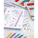 Faber Castell FC-201543 Colour Grip Kleurpotloden 18 Stuks + 6 Sparkle Pastel Kleurpotloden en Unic