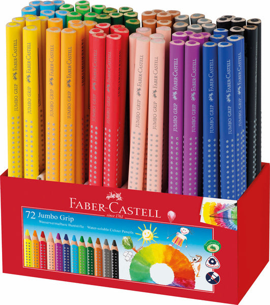 Faber Castell FC-201683 72 FC Jumbo Grip Class Pack Kleurpotloden 6 X 12 Kleuren &Oslash; 5,3mm