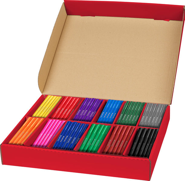 Faber Castell FC-201771 Viltstiften FC Jumbo Classpack 144 Stuks (12x12 Kleuren)