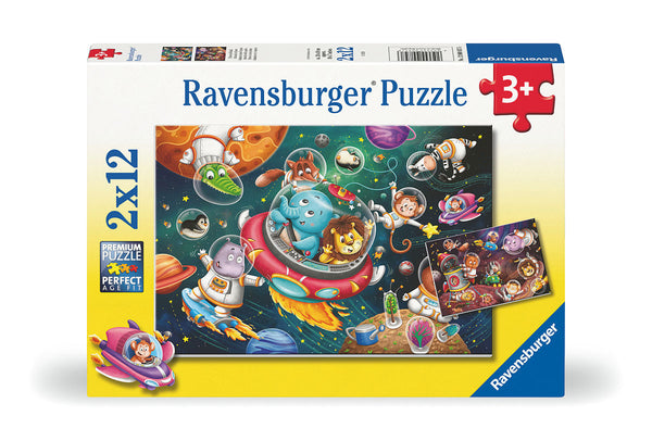 Puzzel 2x12 stukjes WT: Space