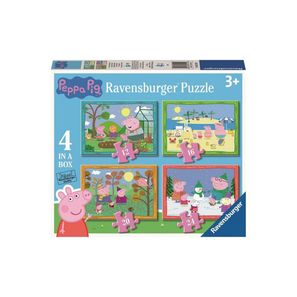 4 puzzels Peppa Big 12+16+20+24 stukjes