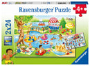 Ravensburger 2in1 Puzzel Plezier aan het Meer 2x24 Stukjes