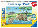 Ravensburger Legpuzzel Jonge Dieren Uit de Hele Wereld, 2x12 st.