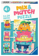 Puzzel 3x24 stukjes Grappige monsters