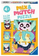 Puzzel 3x24 stukjes Rockende Dieren