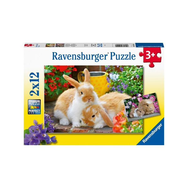Puzzel 2x12 stukjes Knuffeltijd