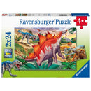 Ravensburger Legpuzzel Wilde Oertijden, 2x24st.
