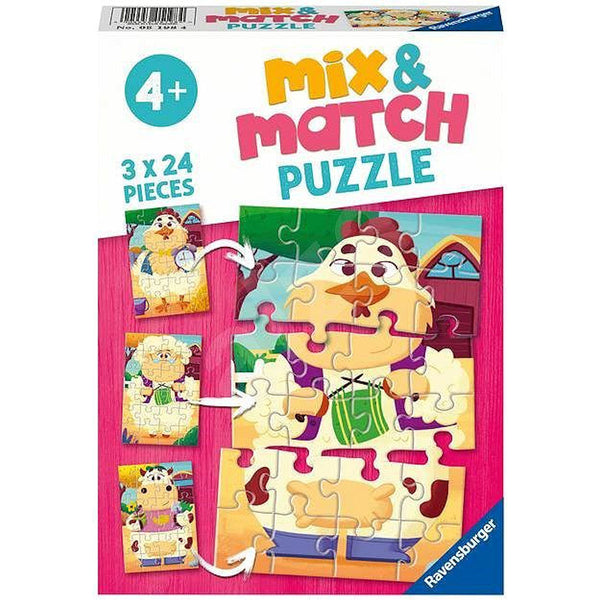 Puzzel 3x24 stukjes Mijn boerderijvrienden